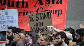 Stand With Kashmir Protest outside India House in London