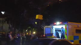 Chinese man on drug-fueled rampage is taken away in an ambulance