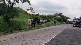 Accidente de pipa de combustible