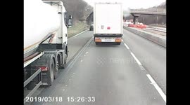 Road rage on M1 north at Milton Keynes
