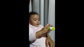 unexpected words from a 1-year-old baby