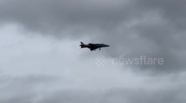 Spanish Harrier jet at Int AIr Tattoo U.K