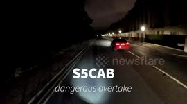 S5CAB taxi dangerous close overtake