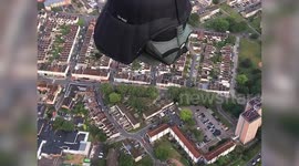 High winds force cancellation of mass ascents at Europe's top balloon festival