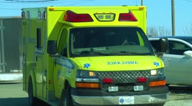 Paramedics ambulance in Quebec