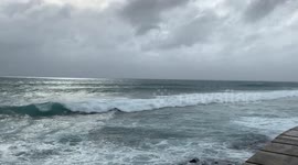 Surfing Big Waves on Okinawa, Japan from Typhoon Lekima