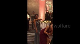 San Francisco wedding-goer hilariously avoids catching bouquet