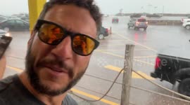 Extreme weather hailstorm in Shediac New Brunswick