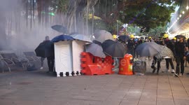 Hong Kong protesters hurl tear gas BACK AT POLICE in another day of violence