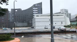 Super Typhoon Lekima - Taipei, Taiwan (4k clip 3)