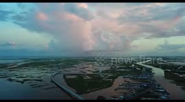 drone video of Louisiana