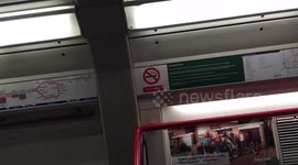 Central Line Train Collides With Shopping Trolley