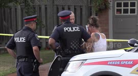 Another sad scene near Toronto as yet another person is shot and critically wounded in this ongoing gun crime wave