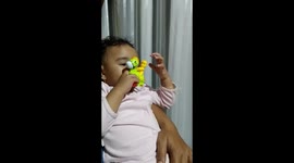 the funny one year old girl talking