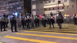 Residents can’t go home as police blocked the way