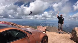 Epic toss of a Dildo at 14000ft at the top of Pikes Peak