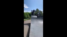 Testing the ramps out before his son ends in disaster