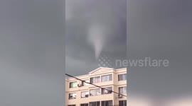 Powerful tornado blows down trees and breaks car windows in China