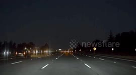 Perseid meteor fireball over Sacramento captured by Tesla Model 3