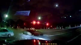 Car runs red light leading to spinning crash that strikes Lyft driver