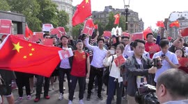 Counter Protest: Pro-China show the kongers traitors of patriotism, London, UK