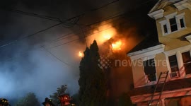 Firefighters tackle house blaze in Shamokin, Pa
