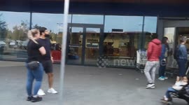 Greenwich stabbing: Eyewitness films aftermath of double stabbing from London bus