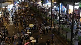 Protesters take the streets in 1.7M protest in central. Hong Kong