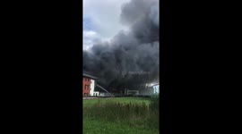 Huge fire breaks out in Wrexham industrial estate