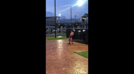 Not as instructed: rogue woman at Thailand aerobics class does bizarre moves