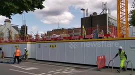 Workmen's at building site