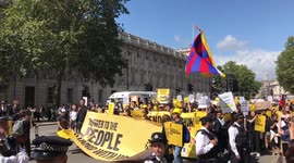 Hong Kong protest held in Whitehall