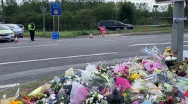 Public lay down tributes to mourn death of Policeman Andrew Harper