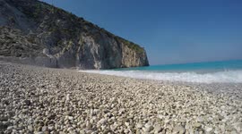 WAVES ON A WILD BEACH