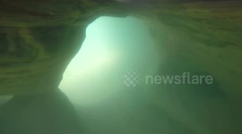 Snorkeling Underwater Lake Superior Caves