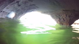 Snorkeling Wisconsin’s Sea Caves GoPro