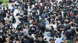 Hong Kong Secondary School Students Rally in Support of the Anti Extradition Bill Protests