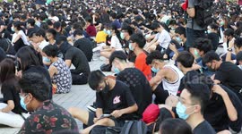 Hong Kong Secondary School Students Rally in Support of the Anti Extradition Bill Protests