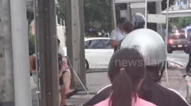 Japanese woman hailed a hero after stopping motorcyclists from riding on the pavement