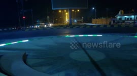 Night Street Camera Captures Cars Movements