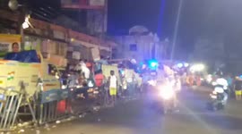 Road block for loknath birthday festival on chapadali barasat Kolkata