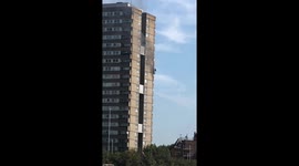 Fire on the balcony