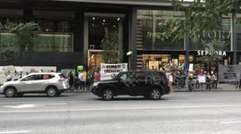 Extinction Rebellion protestors in Toronto enflamed by wildfires in Amazon rainforest