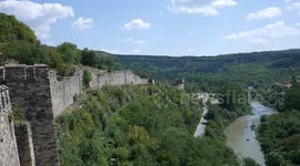 View from Tsarevets Fortress in Veliko Tarnovo, Bulgaria