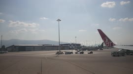 Plane Taking Off from Sofia Airport, Bulgaria