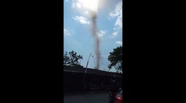 Dust devil hits sugar factories in Indonesia