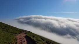 Dragon Breath going over Pen-Y-Fan