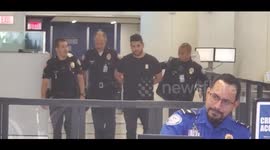 TSA checkpoint  Allegedly finds  2 pounds of marijuana in man's bag at  LAX