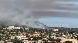 Dangerous bush fire rages near Glendale area of Los Angeles