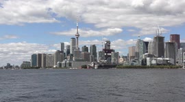 Toronto downtown skyline with business and financial district